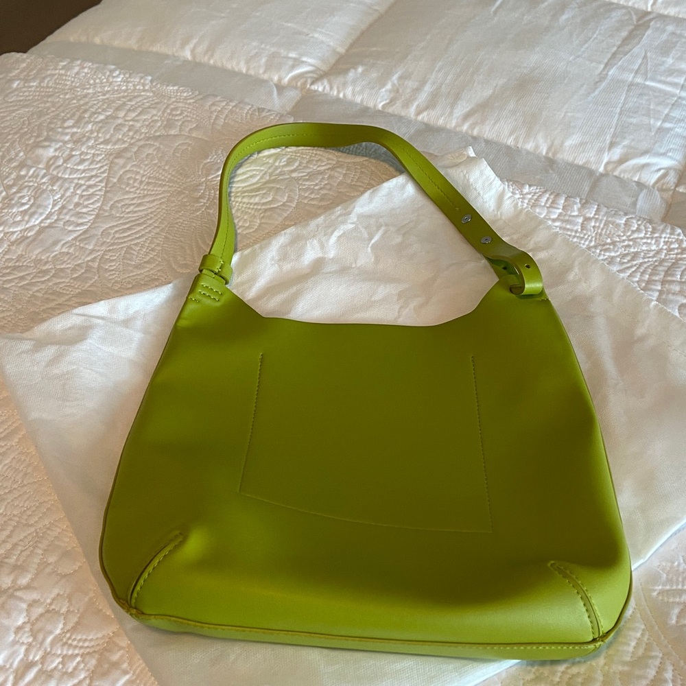 Everlane lime green shoulder bag